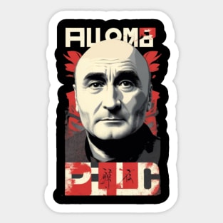 phil collins // vektor art design v4 Sticker